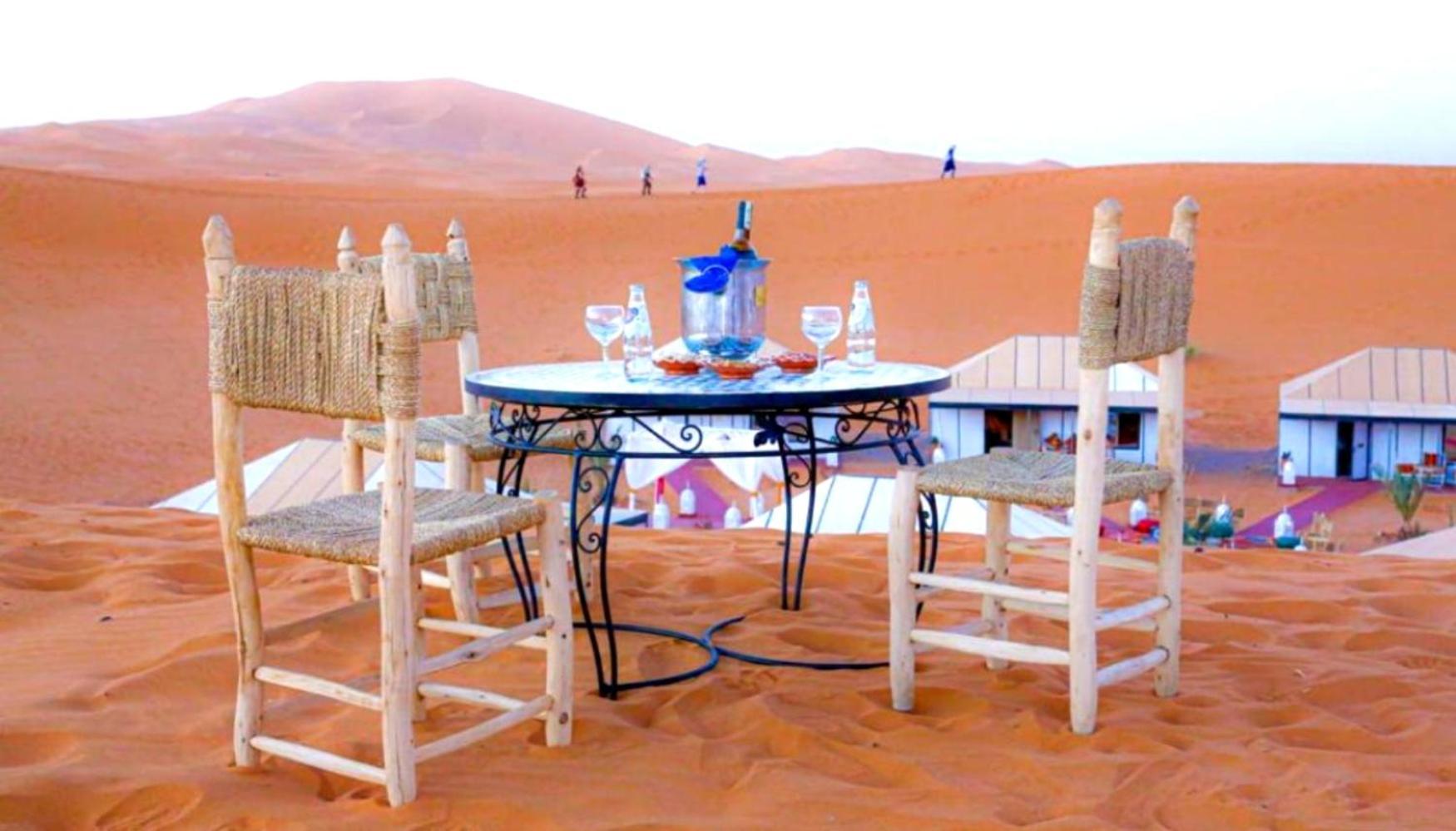Bed and Breakfast Luxury Bedouin Camp Мерзуга Екстер'єр фото